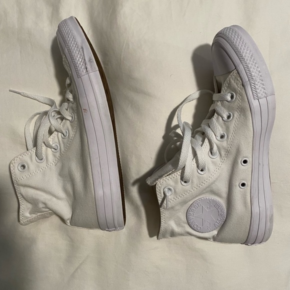 WHITE HIGHTOP CONVERSE - 7.5 W / 5.5 M - Picture 6 of 6